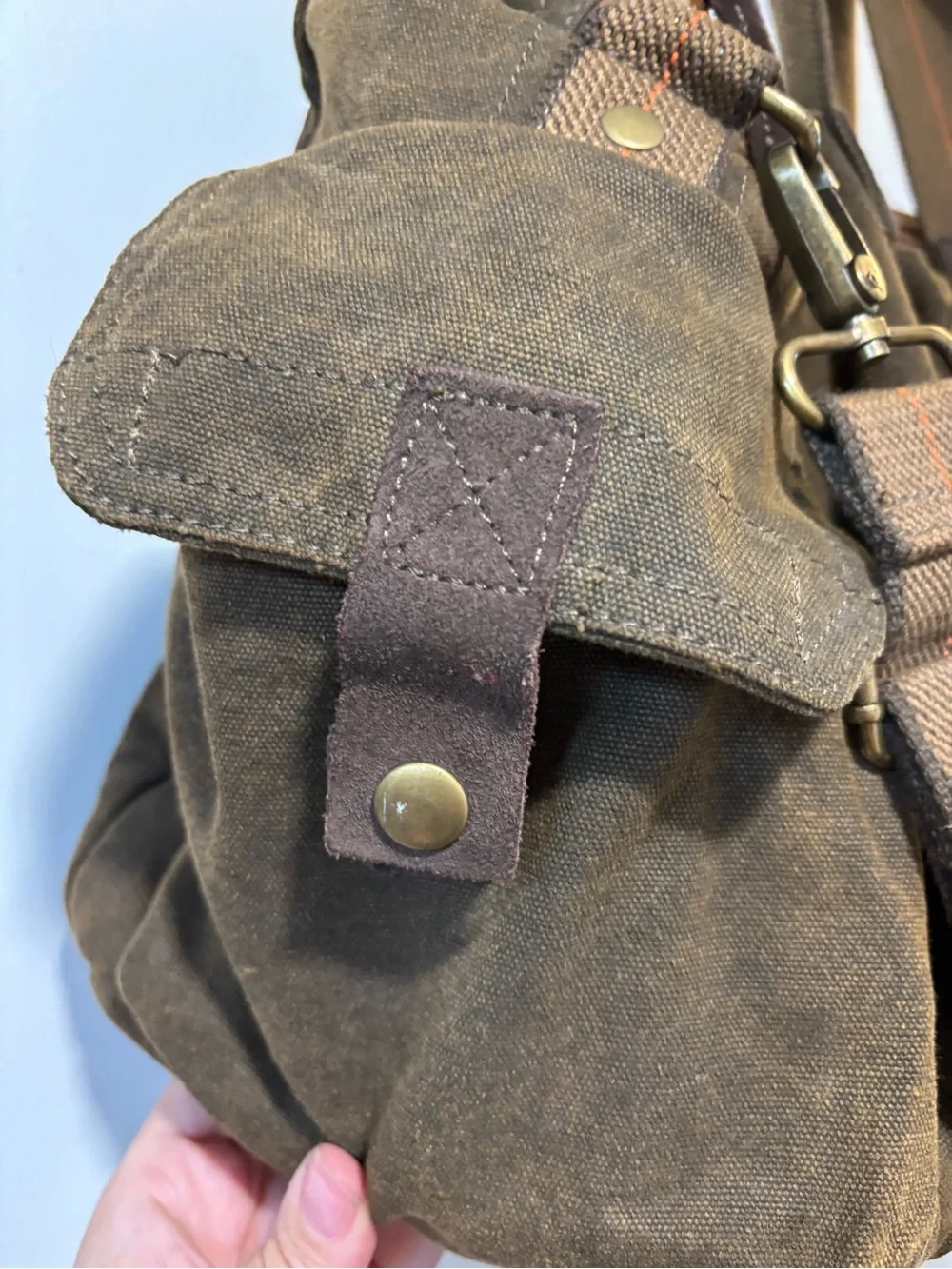 Bed Stu Vic Duffel Bag Canvas Military Utility Rugged Travel Carry On XL Unisex
